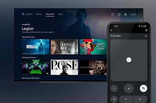 La app de Google Home integra un mando a distancia para controlar tu Google TV y Android TV desde el móvil