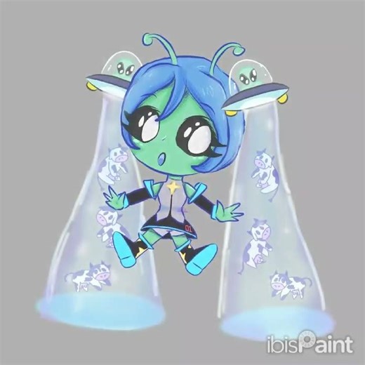 speed paint rapidito de miku #art #hatsunemiku #alien #mikuart #digitalart