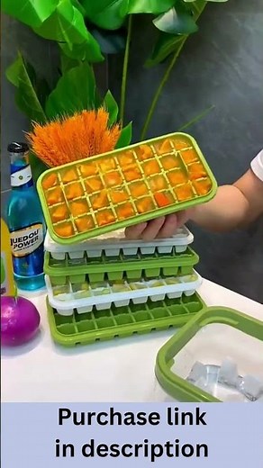 Revolutionize Your Kitchen-Unleash Instant Chill with OnePress Silicone Ice Cube Tray & Storage Bin!