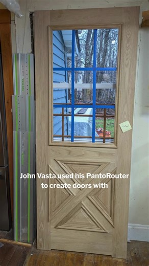 When clever jigs meet the PantoRouter magic ✨ PantoRouter user John V. notched and shaped window muntins like a pro, resulting in a precise and stunning finished project. Who knew window panes could look this good? 🪵🔧 See details of this project, and other user projects at: https://pulse.ly/6momwk6erg #PantoRouter #WoodworkingMagic #MakerLife #WoodworkingProjects #PrecisionTools #WoodshopWins