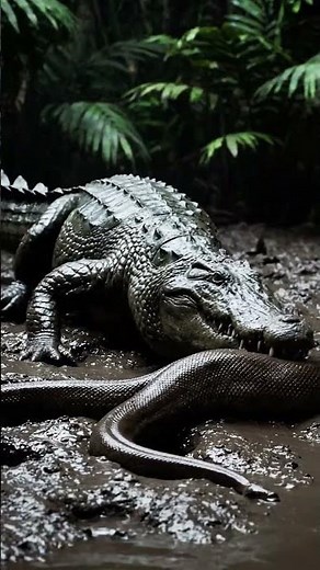 CROCODILE vs PYTHON | First Strike in the Mud | Wild Animal Fight 4K