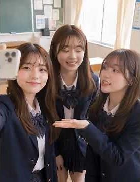 入れ替わってすっかり女子になっている男子三人組