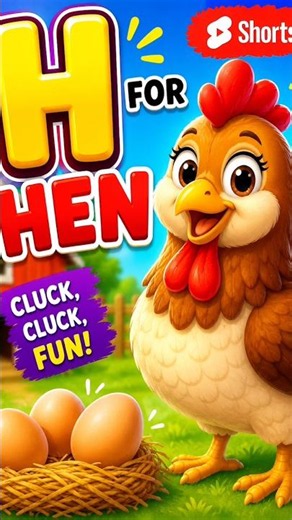 🐔 H is for Hen! Learn the letter H with a cute hen in this fun ABC learning video for kids! 🌟