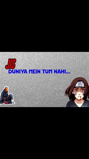 Jis Duniya Mein Tum Nahi... 💔 | Obito Uchiha Sad Status #shorts #anime