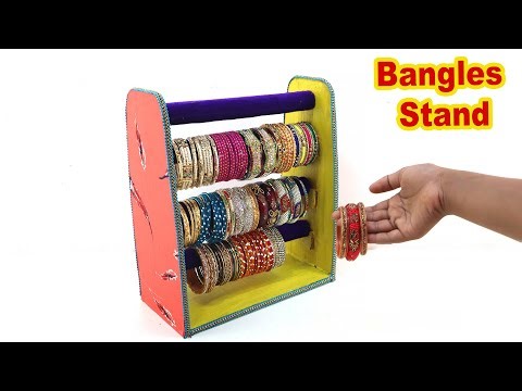 DIY Bangle Stand from Cardboard | Organize Jewelry Creatively