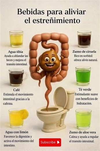 Bebidas Naturales para Aliviar el Estreñimiento 🌿 | Soluciones Rápidas y Efectivas#salud