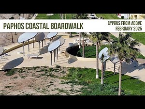 Paphos Coastal Boardwalk in 4K