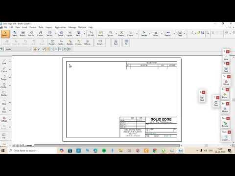 SHEET SETUP IN SOLID EDGE V19