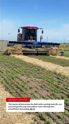 Powerful Farm Machine Harvesting Crops | Tractor Tools Processing Fields Fast 🚜🤖