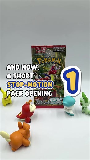 And now, a short stop-motion Pokémon Card pack opening 1 #pokemontcg #pokemoncards