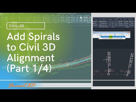 Add Spirals to Civil 3D Alignment Part 1 of 4