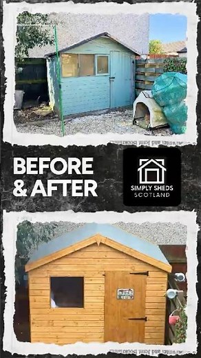 Garden shed installation done right #beforeandafter #gardening