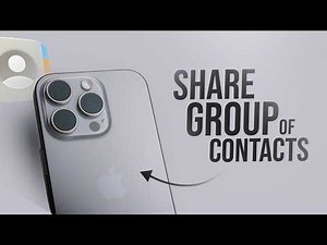 How to Share a Group of Contacts on iPhone (tutorial)
