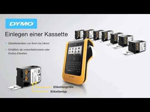 Dymo XTL 500 Einlegen der Kassette