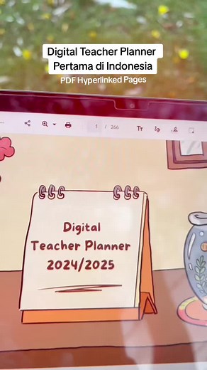 Digital Teacher Planner pertama di Indonesia dengan PDF Hyperlinked Pages. Cocok untuk digunakan melalui Ipad, Tablet, Chromebook Tab. Yuk beli sekarang juga melalui link bit.ly/digiTP #digitalteacherplanner #digitalplanner #teacherplanner #plannerguru