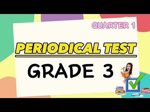 FIRST QUARTERLY EXAM FOR GRADE 3 / FIRST PERIODICAL TEST | it's me Carmyy