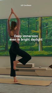 No longer need curtains. Stay immersive in the daytime, if you have #LGCineBeam’s clarity... 👀📽☀ #LGProjector #4KProjector #homecinema #bestprojector #LGGulf #LG #CinemaProjector | LG Global