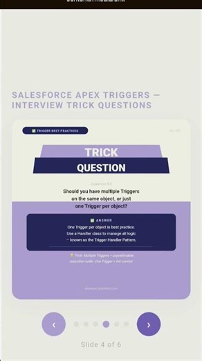 ⚡Salesforce Trigger Decoded — Interview Trick Question. 5 trick questions catch developers off guard