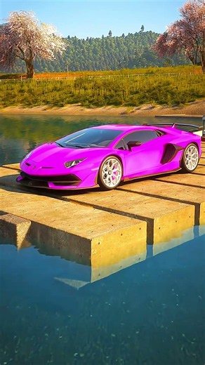 Lamborghini Aventador SVJ in Forza Horizon 6 #viral #foryou #edit #reels #gaming #pink #japan #music