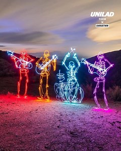 1.8M views · 17K reactions | This guy uses light as his paint and the world as his canvas! | UNILAD Tech | Facebook