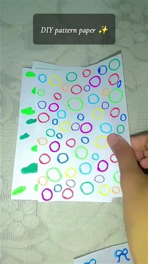 diy pattern paper 📜 || homemade pattern paper for journalling 💌|| #subscribe #diy #like