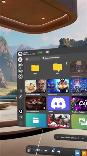 QGO Ordner/Kategorien - #gaming #shorts #metaquest3