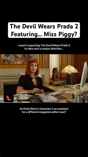 🤔 #DevilWearsPrada 2 takes a strange turn… with #MissPiggy? #Muppets #EmilyBlunt #AmyAdams #Cinema