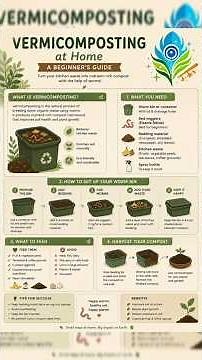 Vermicomposting at Home 🪱 Beginner’s Guide to Turning Waste Into Black Gold! #homecompost #nature