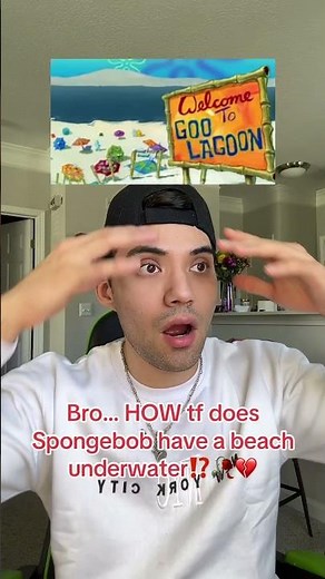 How does SpongeBob have a beach underwater