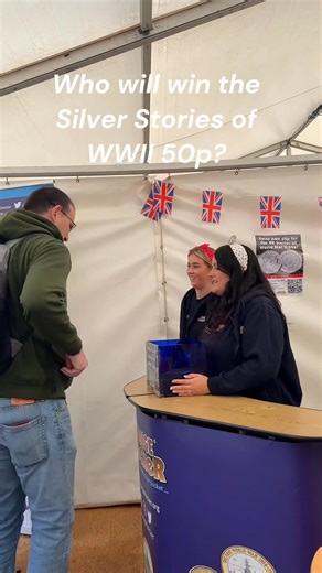 Our Day 2 Silver 50p Lucky Dip at Goodwood Revival was amazing! So many swappers queued for the chance to WIN a Silver Stories of World War II 50p 🎖️ Congratulations to our lucky winner! We have another Silver 50p to giveaway tomorrow if you missed out 😊 | Change Checker