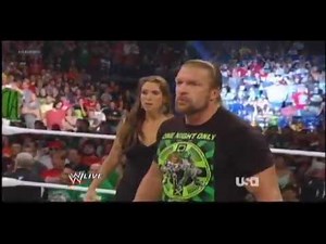 Brock Lesnar Confronts Triple H & Stephanie Mcmahon WWE Raw 7 23 12 1000th Episode