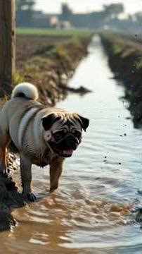 This Little Pug Worked Like a Farmer | Emotional Village Dog Story