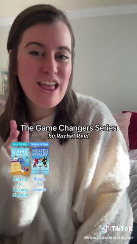 The Game Changer Series, by Rachel Reid🏒✨ Currently working my way through this incredible queer hockey romance series, and HIGHLY recommend!! Catch me also devouring the show these days😉😉😉 Book 1: Game Changer Book 2: Heated Rivalry Book 3: Tough Guy Book 4: Common Goal Book 5: Role Model Book 6: The Long Game #heatedrivalry #rachelreid #gamechangersseries #hockeyromance #mmromance