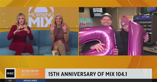 Karson & Kennedy celebrate 15 years at Mix 104.1!