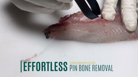 Fish Bone Pliers/Tweezers – Ergonomic Non-Slip Grip, Food-Grade Stainless Steel Deboner | Pin Bone Remover for Salmon, Trout & All Fish