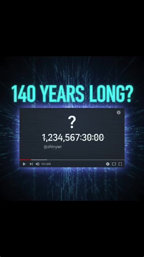 ​Is this a digital ghost or the ultimate algorithm hack? Today we decode the mystery of @shinywr and the 140-year-long YouTube video that’s currently going viral. ​While most creators are limited to 12-hour uploads, this mysterious account has bypassed the system using a Metadata Overflow Exploit to display a runtime of 1,234,567 hours. In this episode of NexGen Intellects, we break down the technical truth behind the