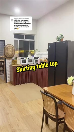 Creative Ideas for Skirting Table Tops and Kitchen Cabinets