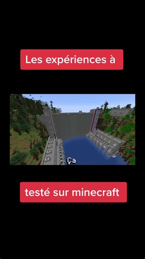 Expérience Minecraft : Construire un Barrage d'Eau Ultra Réaliste !