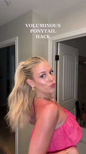 Voluminous Ponytail Hack for Stunning Hair Volume