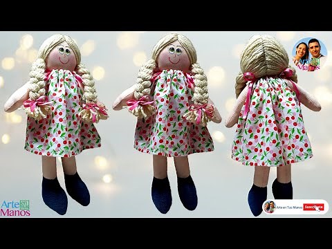 🔴How to Make Rag Dolls for Beginners, Lady Doll Tutorial with Art in Your Hands