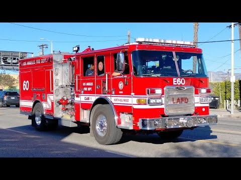 LAFD Engine 60 Responding From Station 89