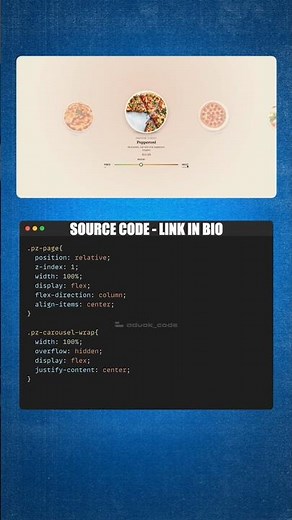 Build an Amazing 3D Pizza Carousel with HTML, CSS & JavaScript 🍕 | Creative UI Animation