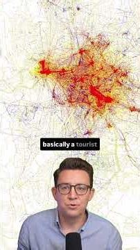 Red are tourists. Blue are locals. #geography #maps