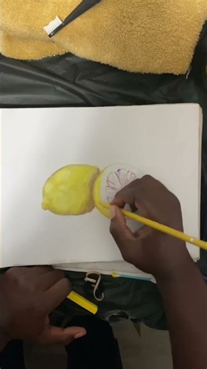 How to Draw a Lemon Slice in 20 Seconds (color theory)