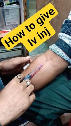 How to give iv injection#shortvideo #ivinjection #shorts