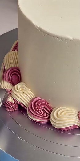 Rose Flower Piping Cake Tutorial 🌹🎂 | Cake Layers & Designs #cake #cakedecorating