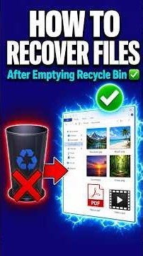 How to Recover Files After Emptying Recycle Bin ✅