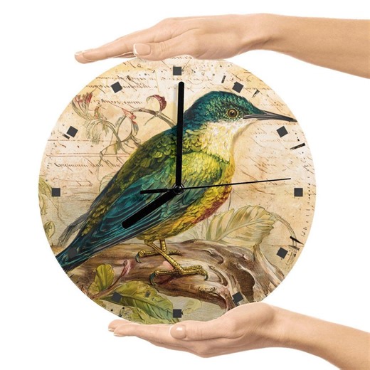 Antique Ornithology Hummingbird Wall Clock Vintage Natural History Decor - Etsy