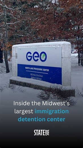 North Lake Processing Center in Baldwin, MI is run by Geo Group, one of the country’s largest operators of private prisons. Detention data released by ICE in December 2025 showed that 90% of the daily average population being held there have not been charged with the crime. 🔗 Hear the full story from Michelle Jokisch-Polo on MichigaPublic.org #ice #immigration #detentioncenter #michigan | Michigan Public