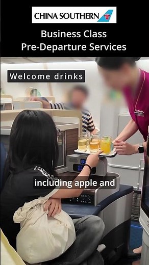 Business Class Cabin & Pre-Departure Service | China Southern Airlines A350 Guangzhou to Amsterdam